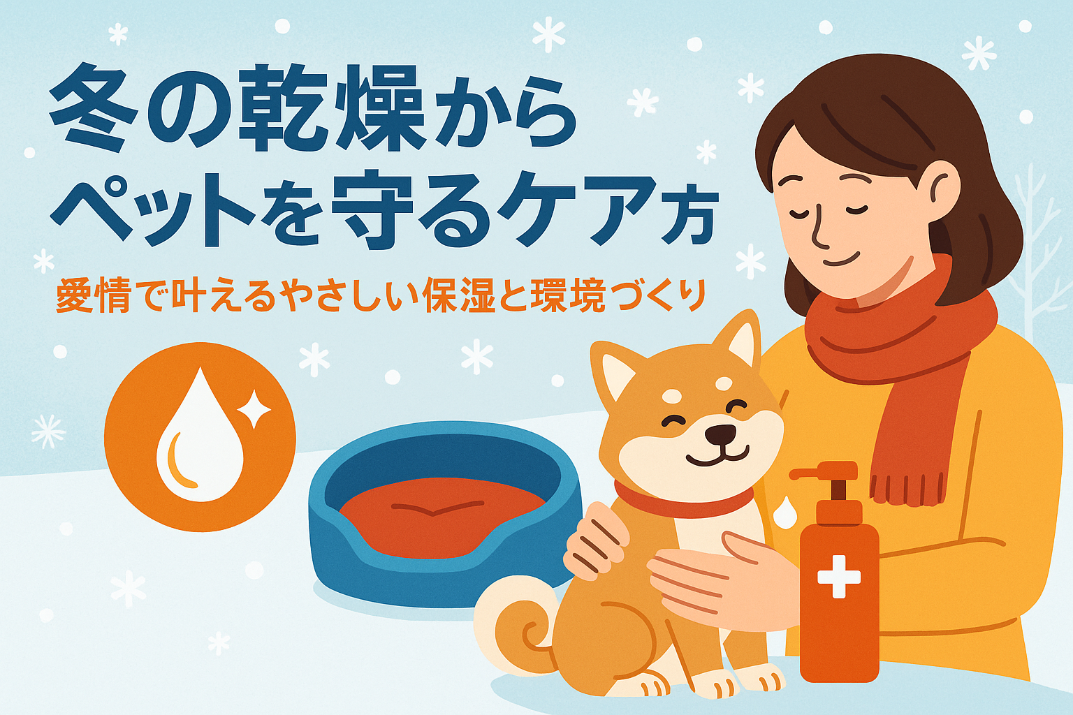 冬の乾燥からペットを守るケア方法｜愛情で叶えるやさしい保湿と環境づくり