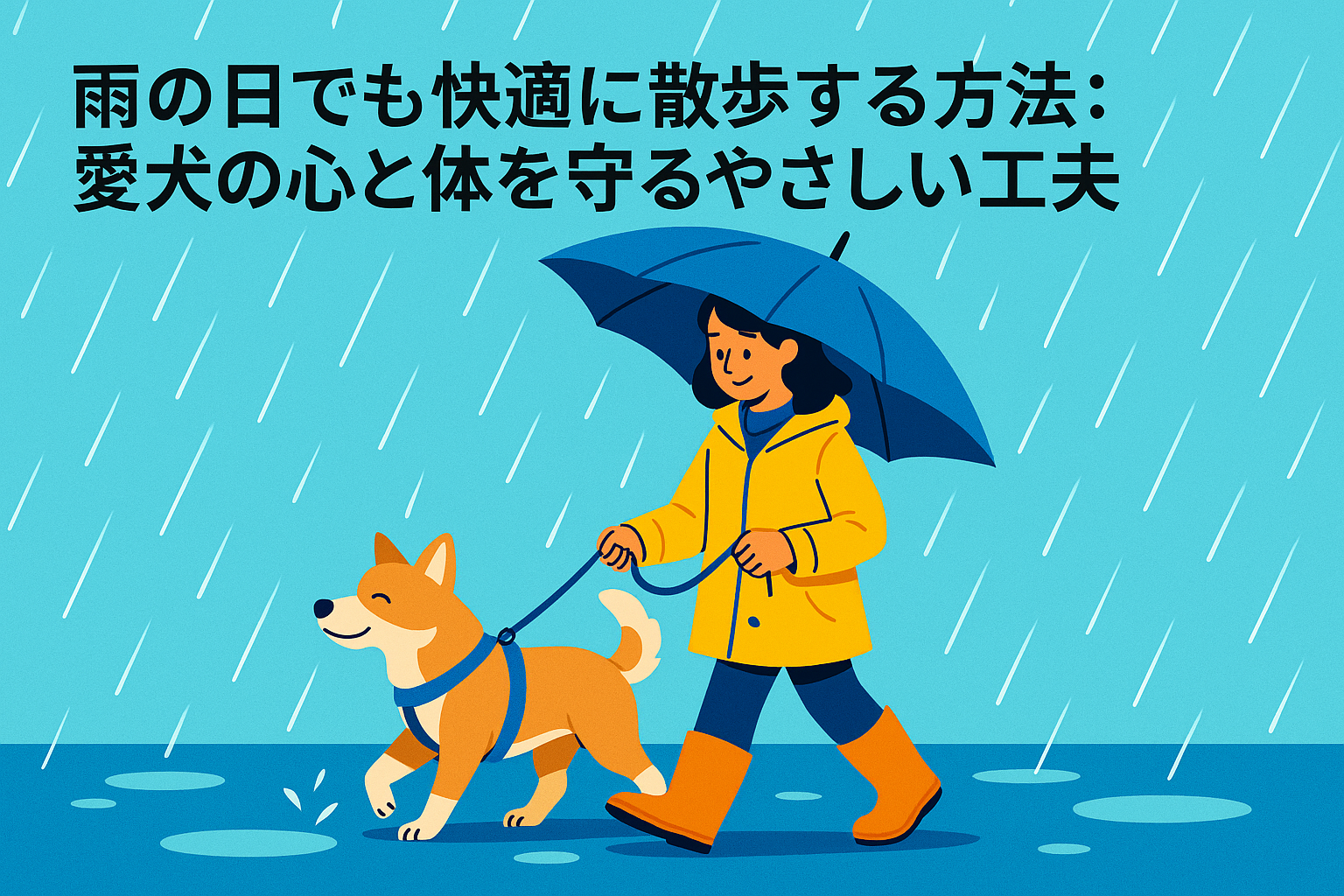 雨の日でも快適に散歩する方法：愛犬の心と体を守るやさしい工夫