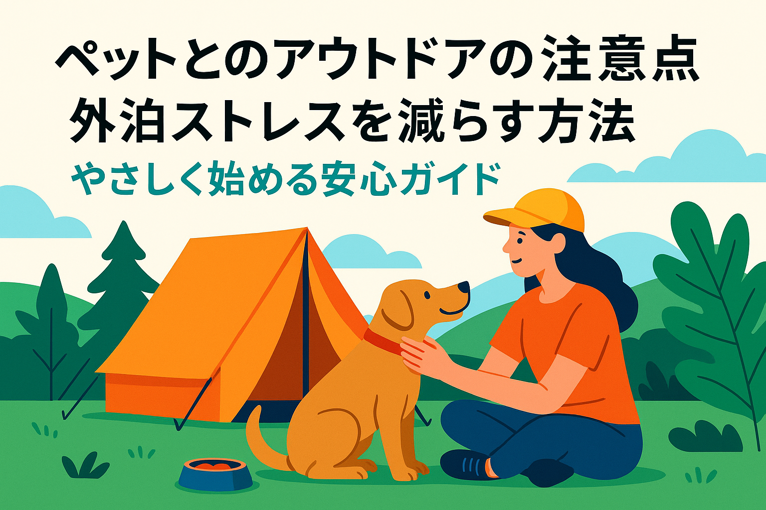 ペットとのアウトドアの注意点-外泊ストレスを減らす方法：やさしく始める安心ガイド