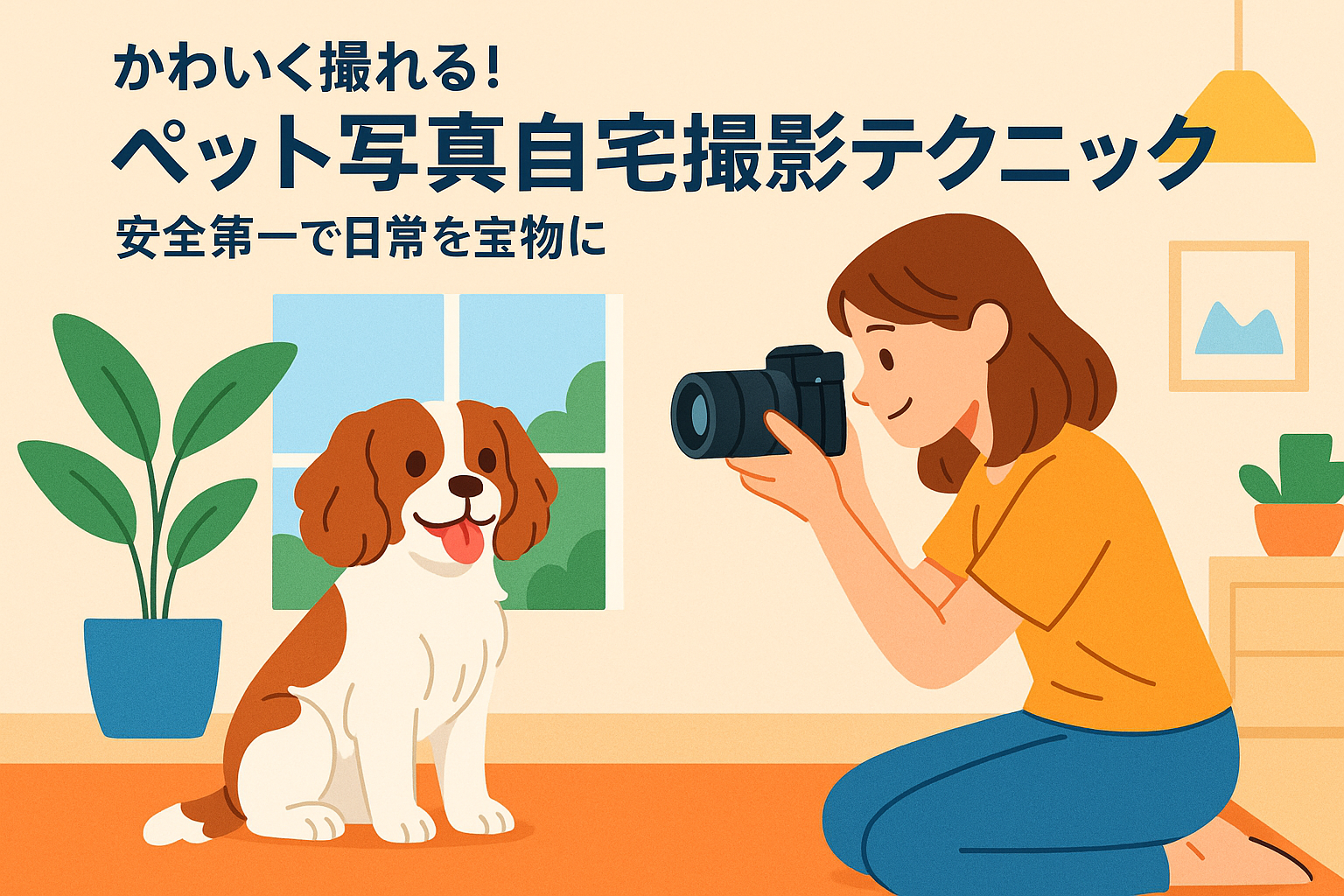 かわいく撮れる！ペット写真自宅撮影テクニック：安全第一で日常を宝物に