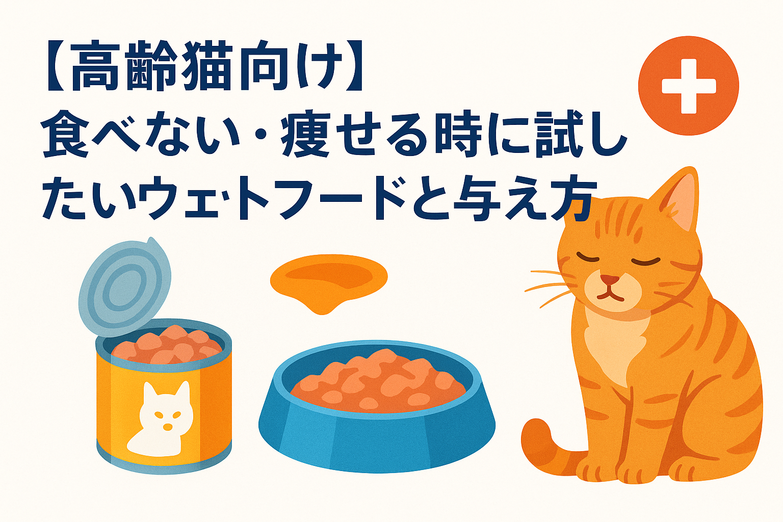 【高齢猫向け】食べない・痩せる時に試したいウェットフードと与え方