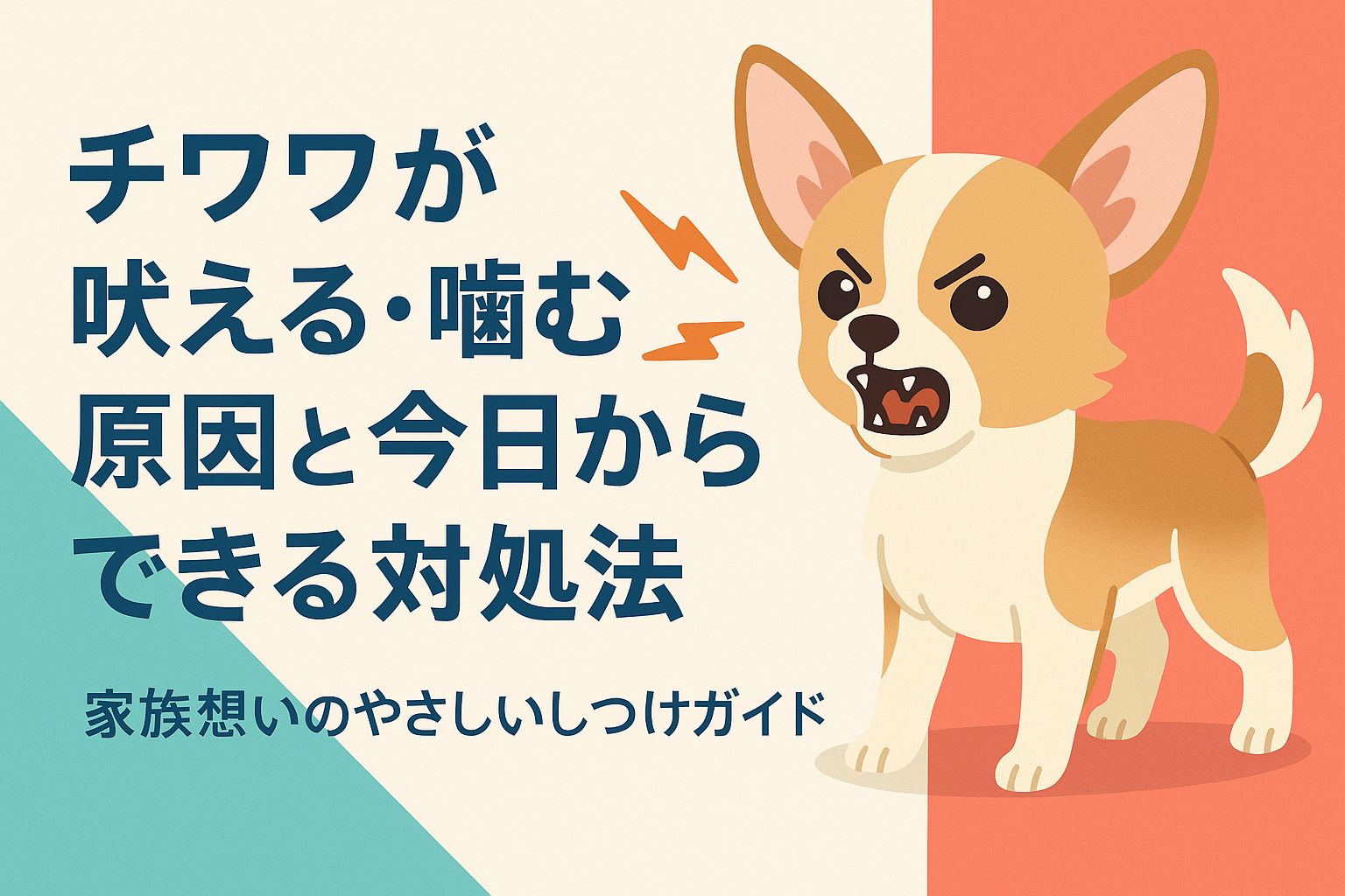 チワワが吠える・噛む原因と今日からできる対処法｜家族想いのやさしいしつけガイド