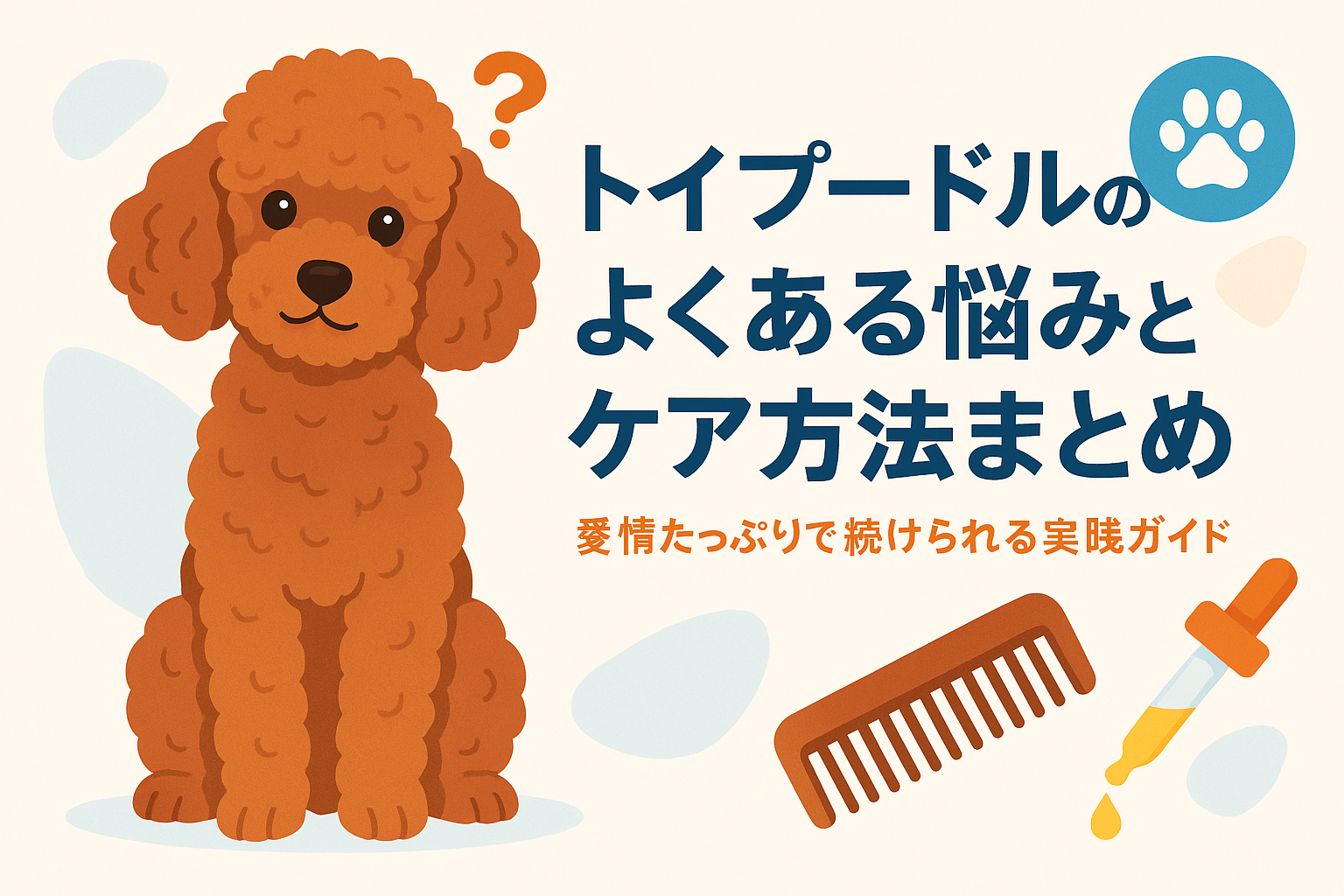 トイプードルのよくある悩みとケア方法まとめ｜愛情たっぷりで続けられる実践ガイド