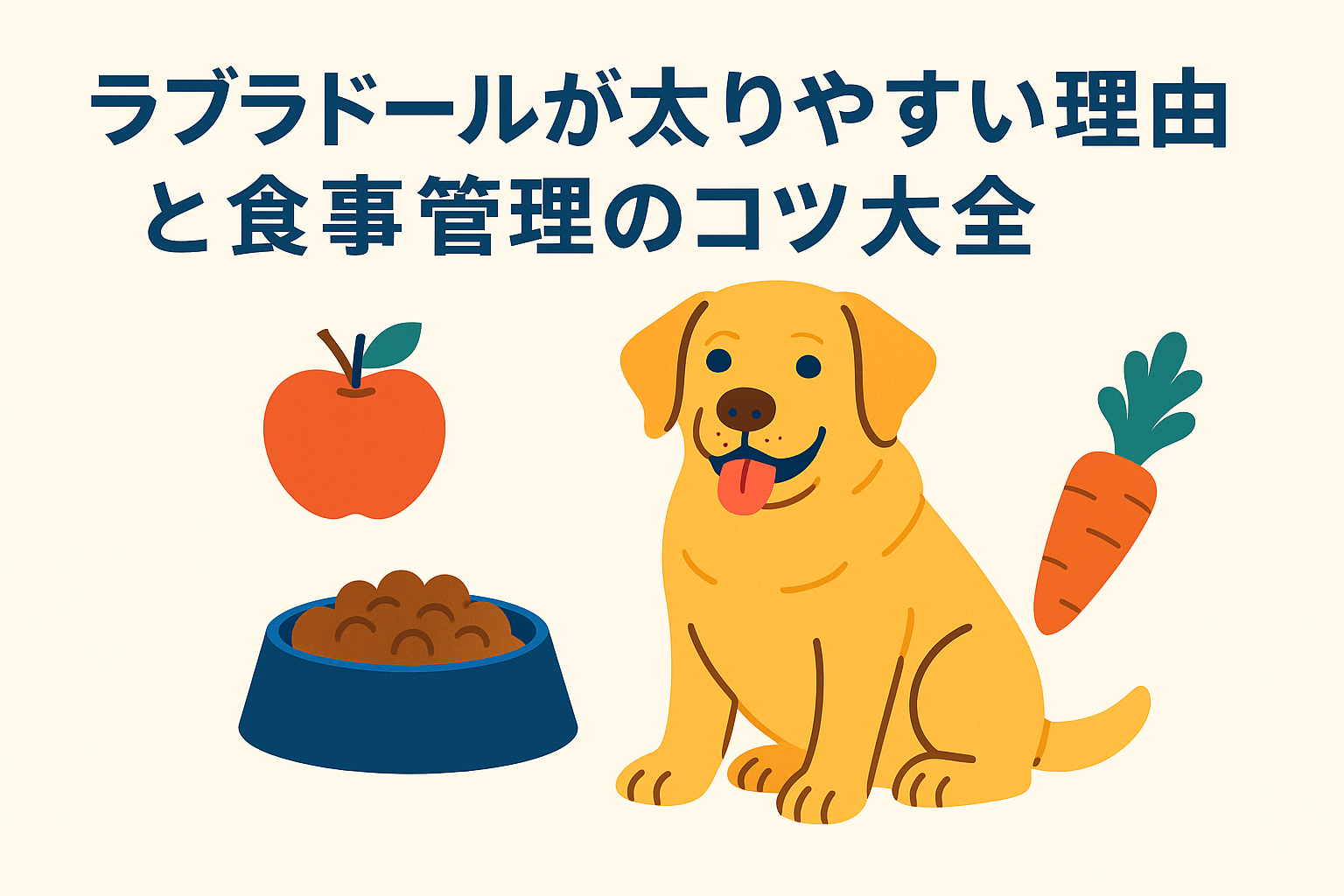 ラブラドールが太りやすい理由と食事管理のコツ大全