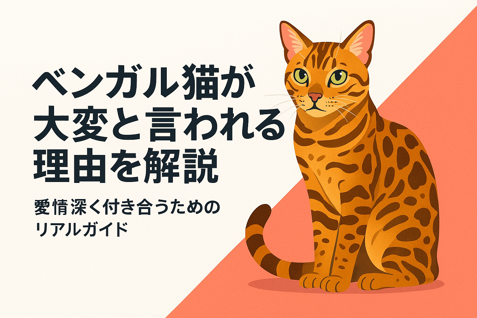 ベンガル猫が大変と言われる理由を解説—愛情深く付き合うためのリアルガイド