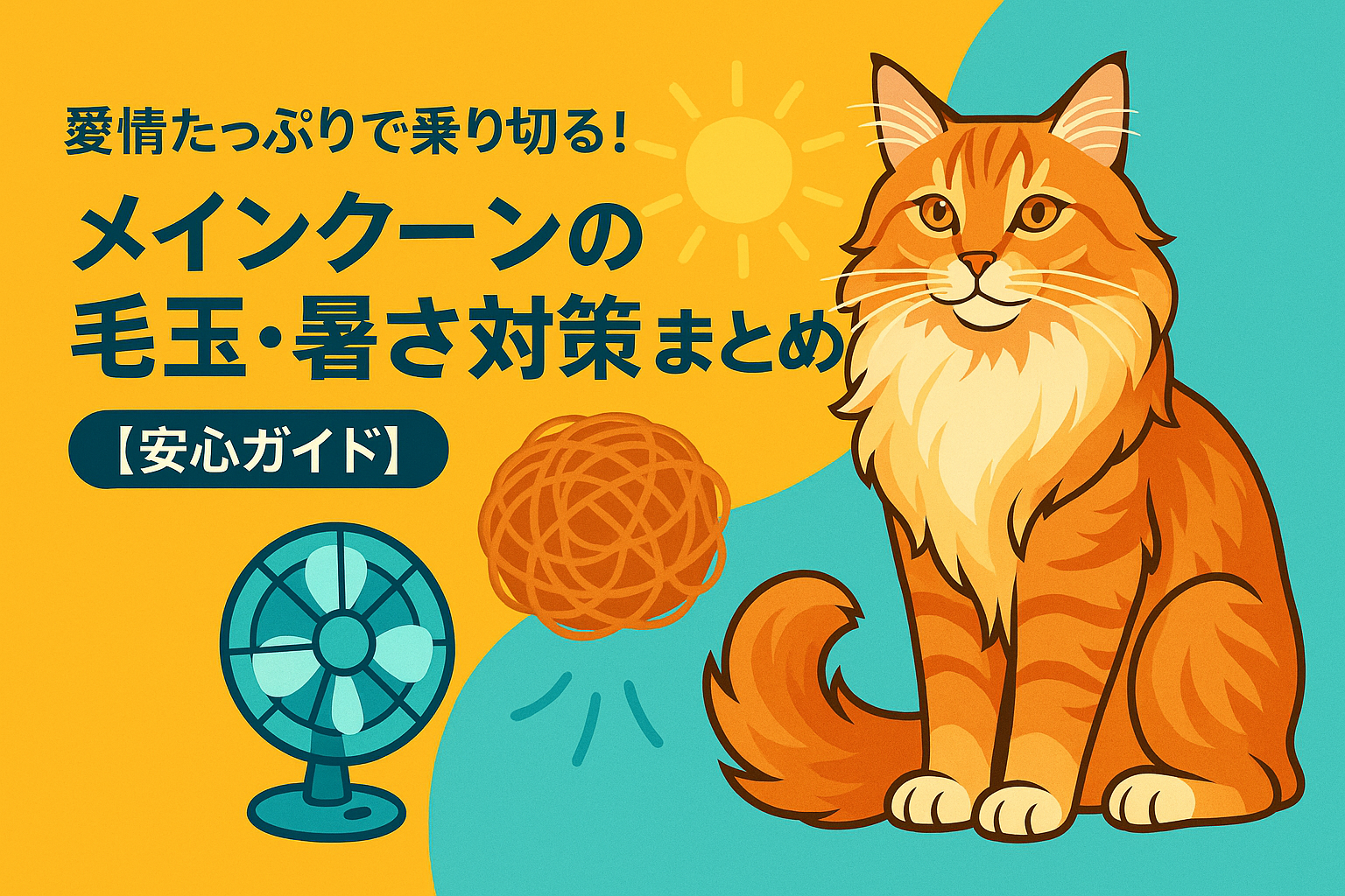 愛情たっぷりで乗り切る！メインクーンの毛玉・暑さ対策まとめ【安心ガイド】