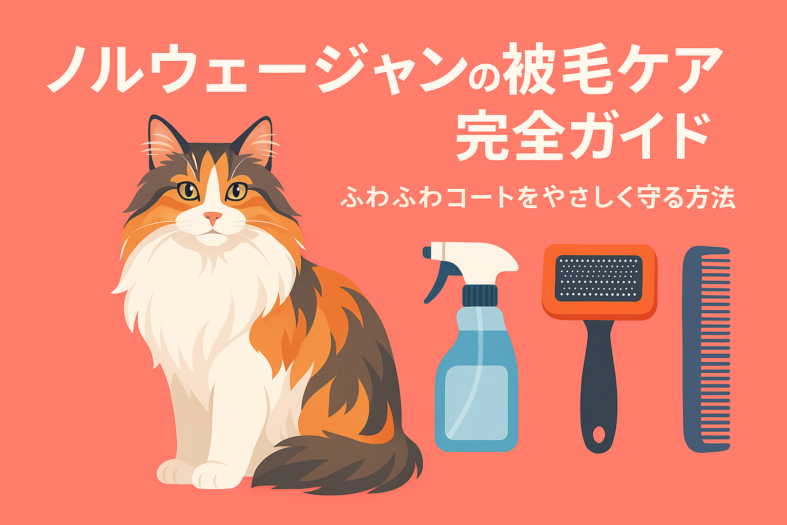 ノルウェージャンの被毛ケア完全ガイド：ふわふわコートをやさしく守る方法