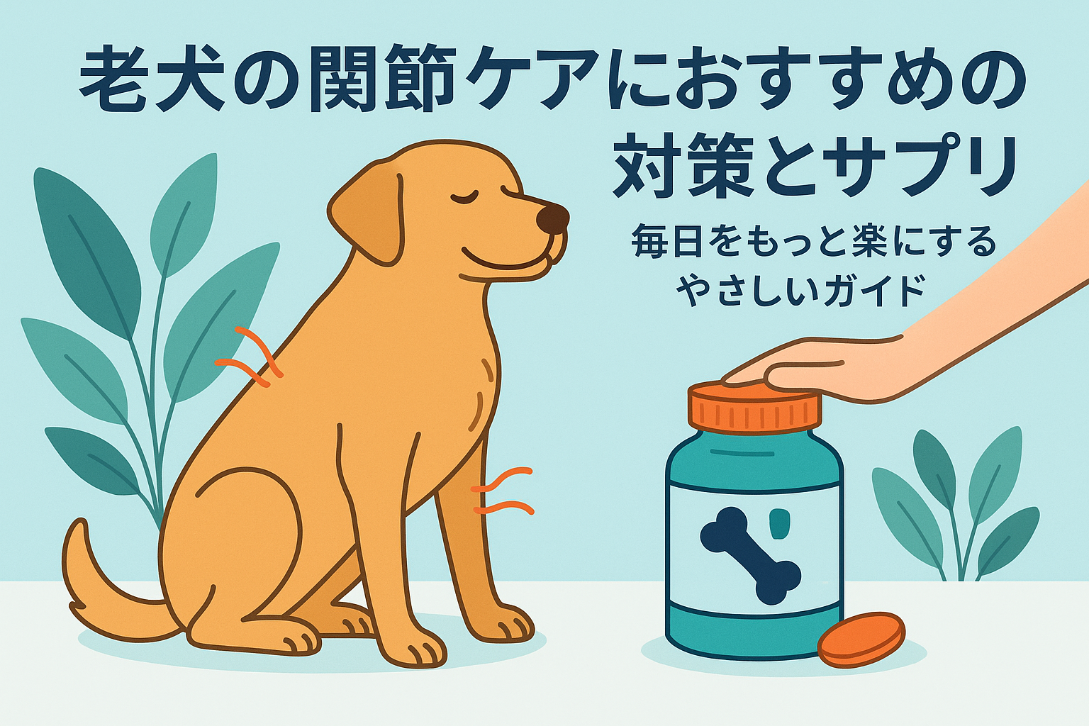老犬の関節ケアにおすすめの対策とサプリ：毎日をもっと楽にするやさしいガイド
