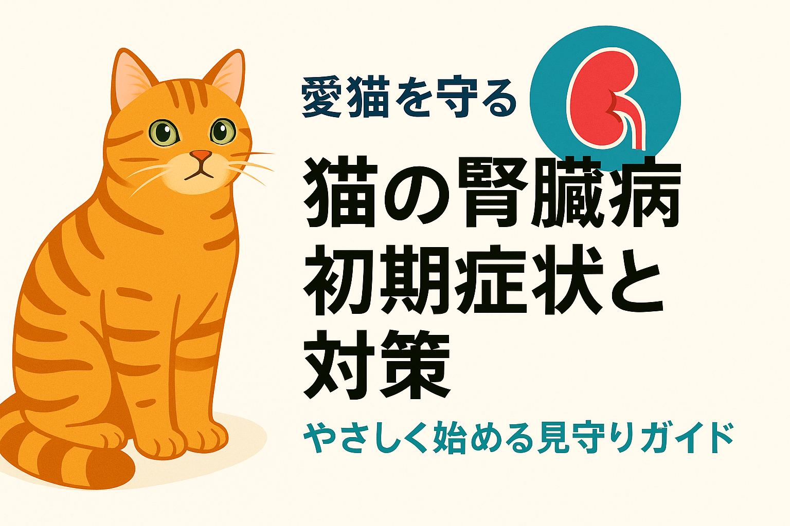 愛猫を守る「猫の腎臓病初期症状と対策」やさしく始める見守りガイド