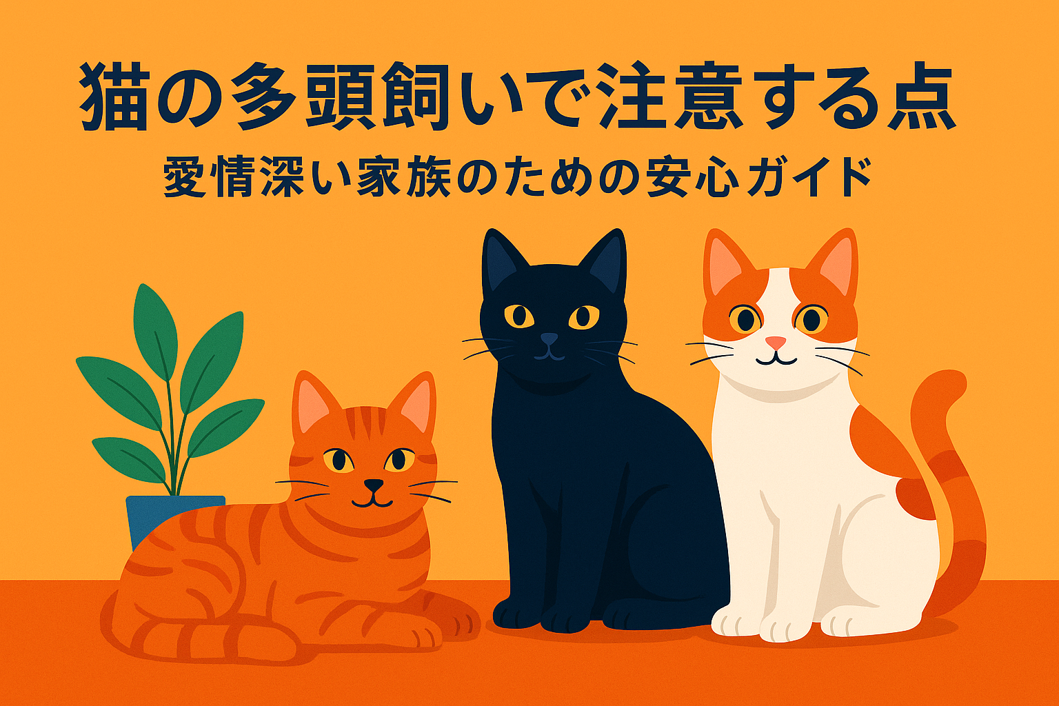 猫の多頭飼いで注意する点｜愛情深い家族のための安心ガイド